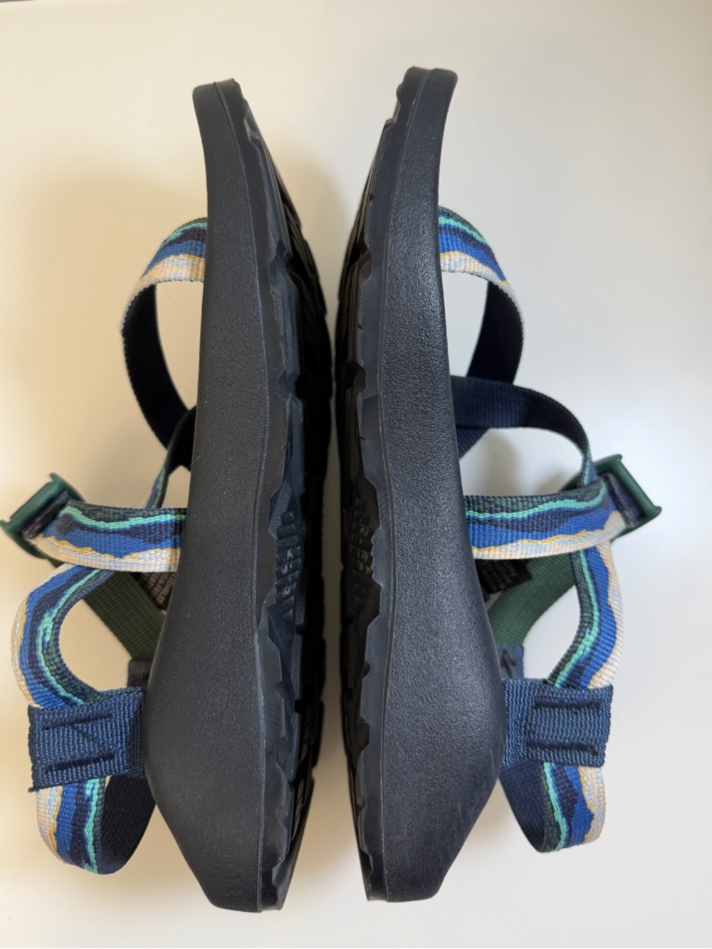 Chaco   Blue Green Strappy Adjustable Strap Outdoor Sandals Size 7 - Picture 6 of 12
